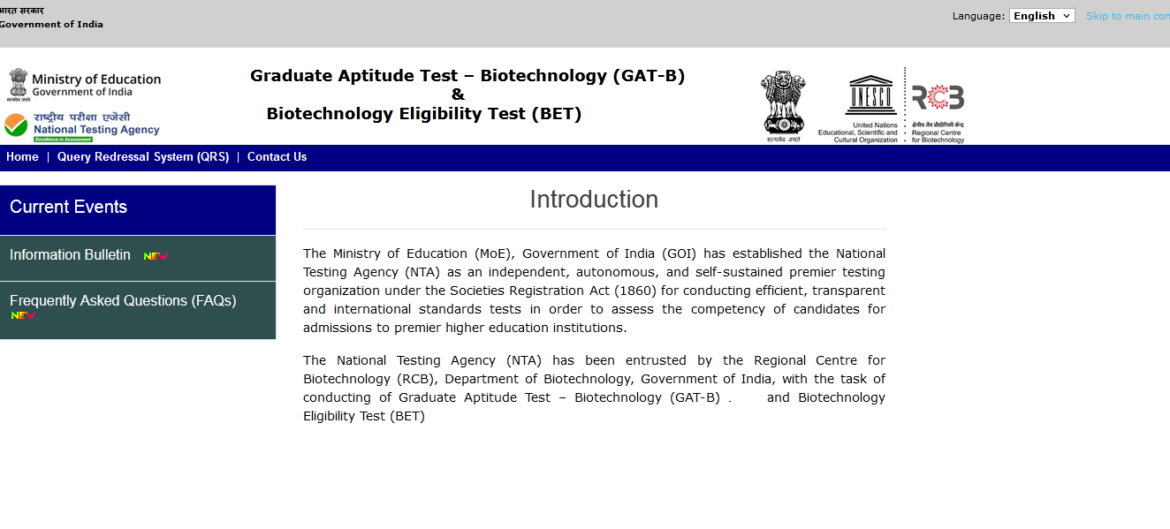 NTA GAT B & BET 2023: DBT JRF Application Form, Eligibility, Pattern, Exam Date